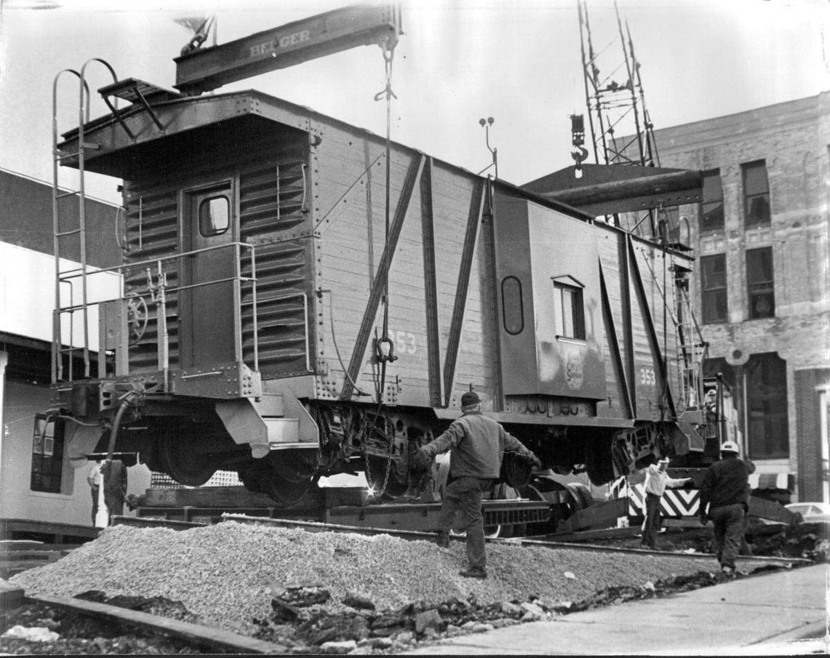 Victoria Station served cocktails out of a caboose.