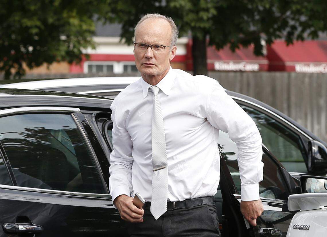 Walter Palmer arriving at his Minnesota dental office, a few months after he killed Cecil, was never prosecuted for the hunt.