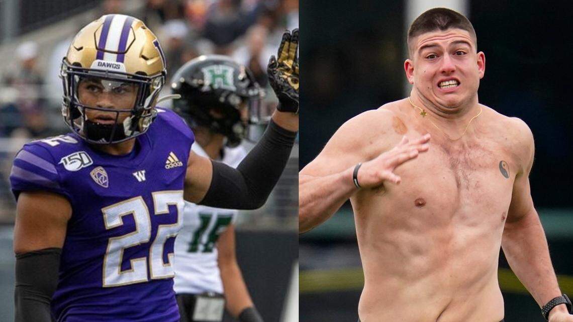 The Chiefs used their first-round selections in the 2022 NFL Draft on cornerback Trent McDuffie, left, and defensive end George Karlaftis.