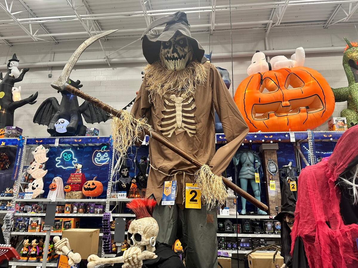 This scarecrow presented at a hardware store spooked a lot more than crows, Sherry Kuehl said.