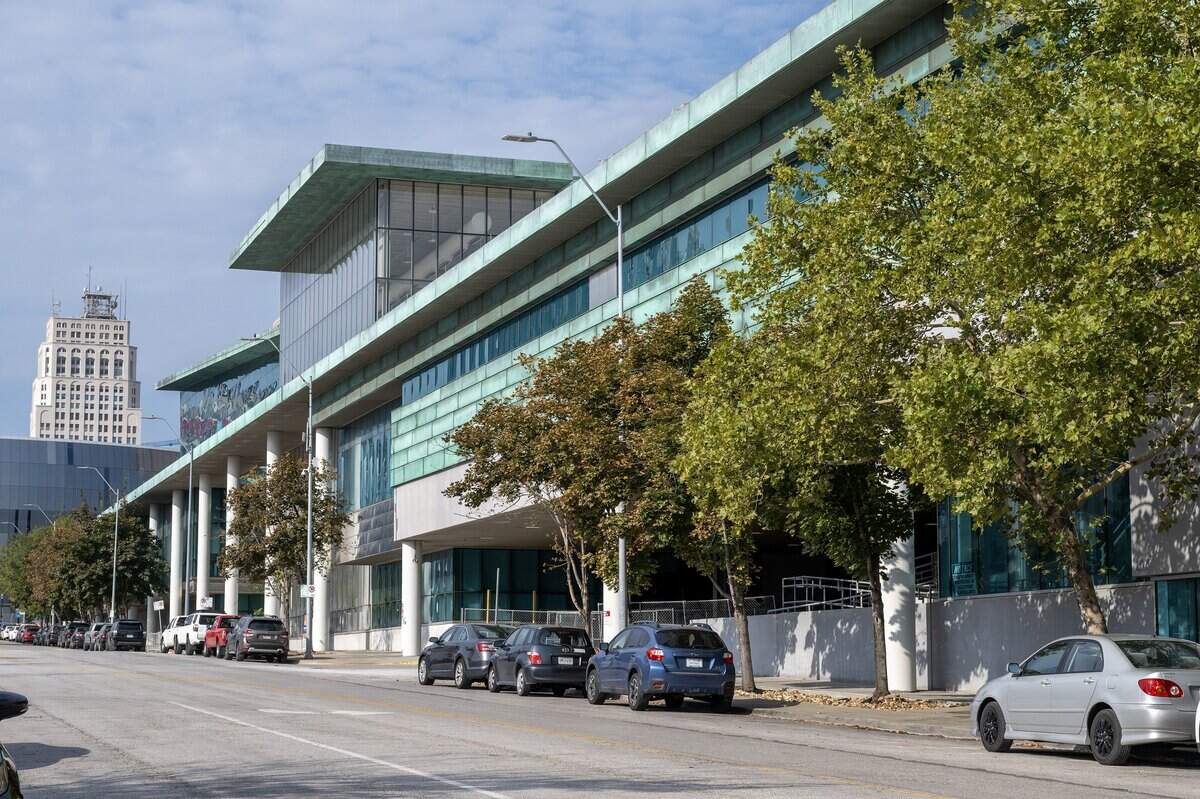 he former Kansas City Star building, 1601 McGee St., is pictured on Wednesday, Sept. 10, 2025, in Kansas City. The building is being redeveloped into Patmos' new technology campus.