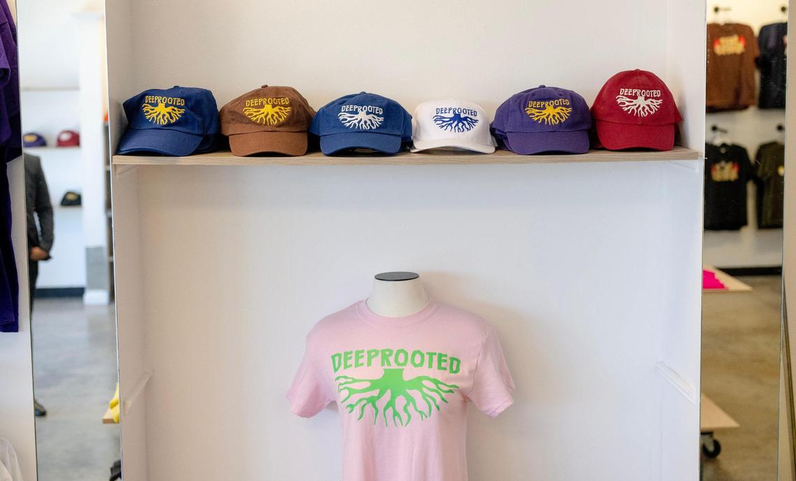 Donnell Jamison says his Deep Rooted logo of tree roots shows “We all have a past and a deep history, and our past is also an indication of where you are going in life.”