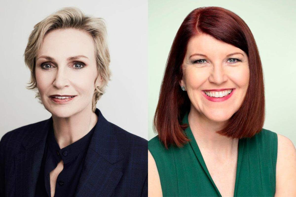 Jane Lynch, left, and Kate Flannery will present a cabaret performance for the Folly Frolic on Nov. 20 at the Folly Theater.