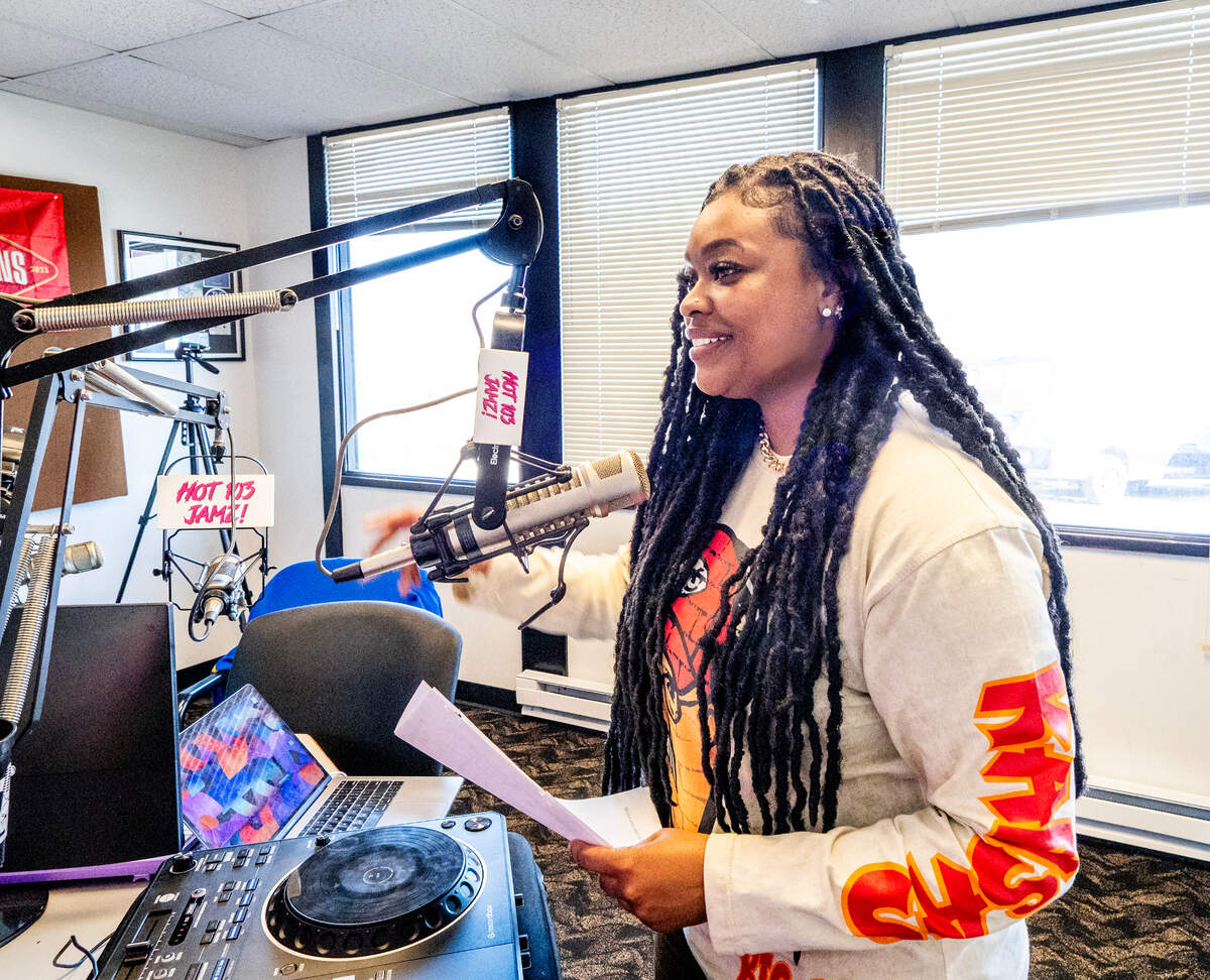 Shae Perry, co-host of “The Hustle and Shyne Morning Show.”