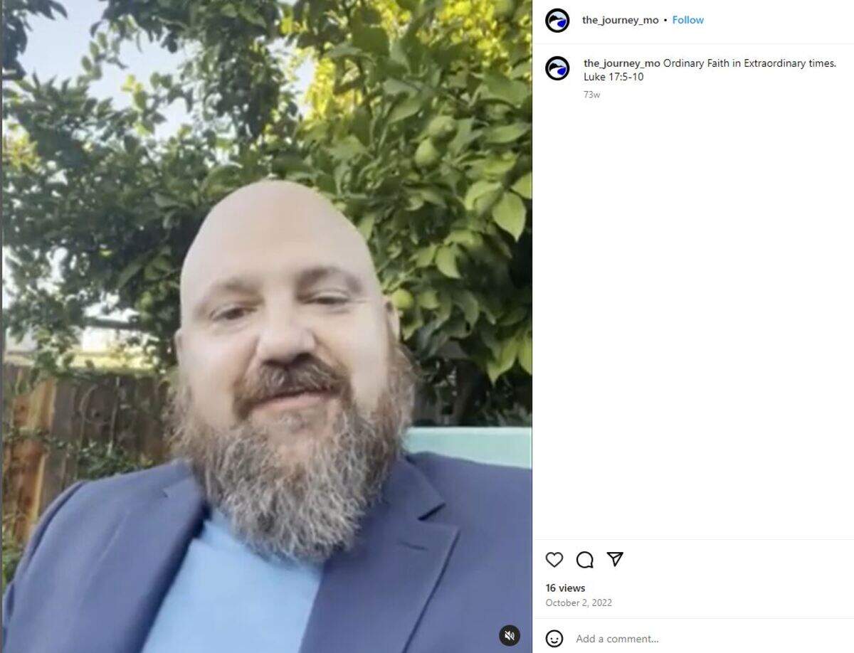 Justin Meier, the pastor of The Journey Church in Odessa, Missouri, where he offered therapy without a license and falsely claimed he possessed multiple degrees.