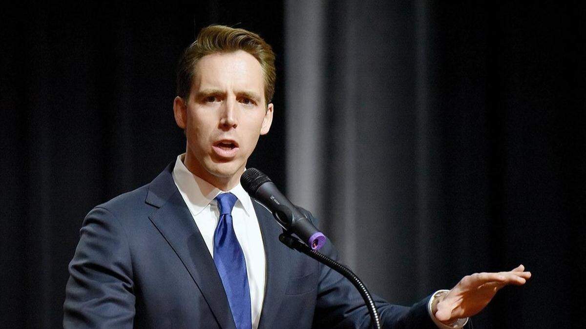 Sen. Josh Hawley, Republican of Missouri.