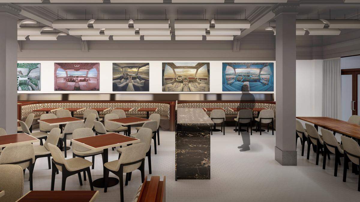 A rending of the new Savoy restaurant.