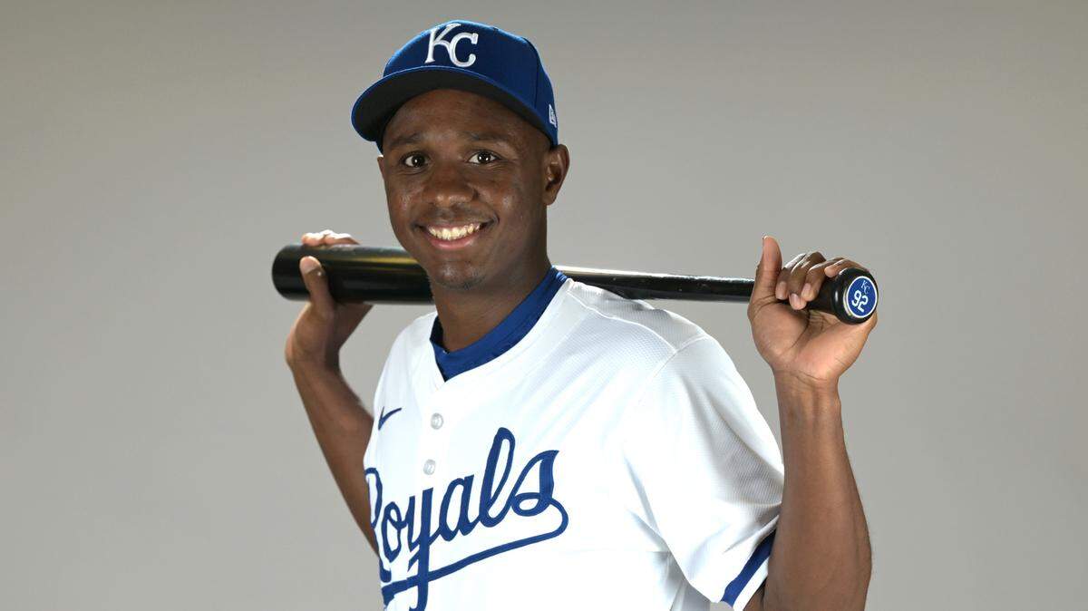 Kansas City Royals shortstop Tyler Tolbert poses for a photo during media day 2025 in Surprise, Arizona.