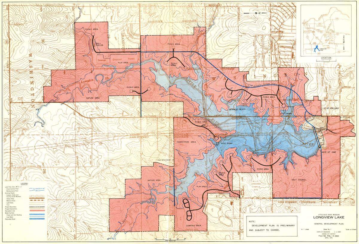 1978 Longview Lake development plan.
