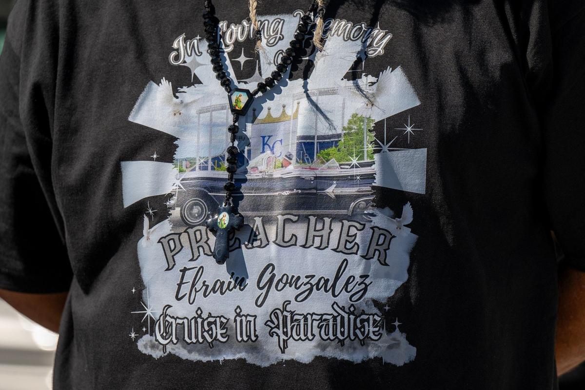 Attendees wore shirts memorializing Efrain Gonzalez.