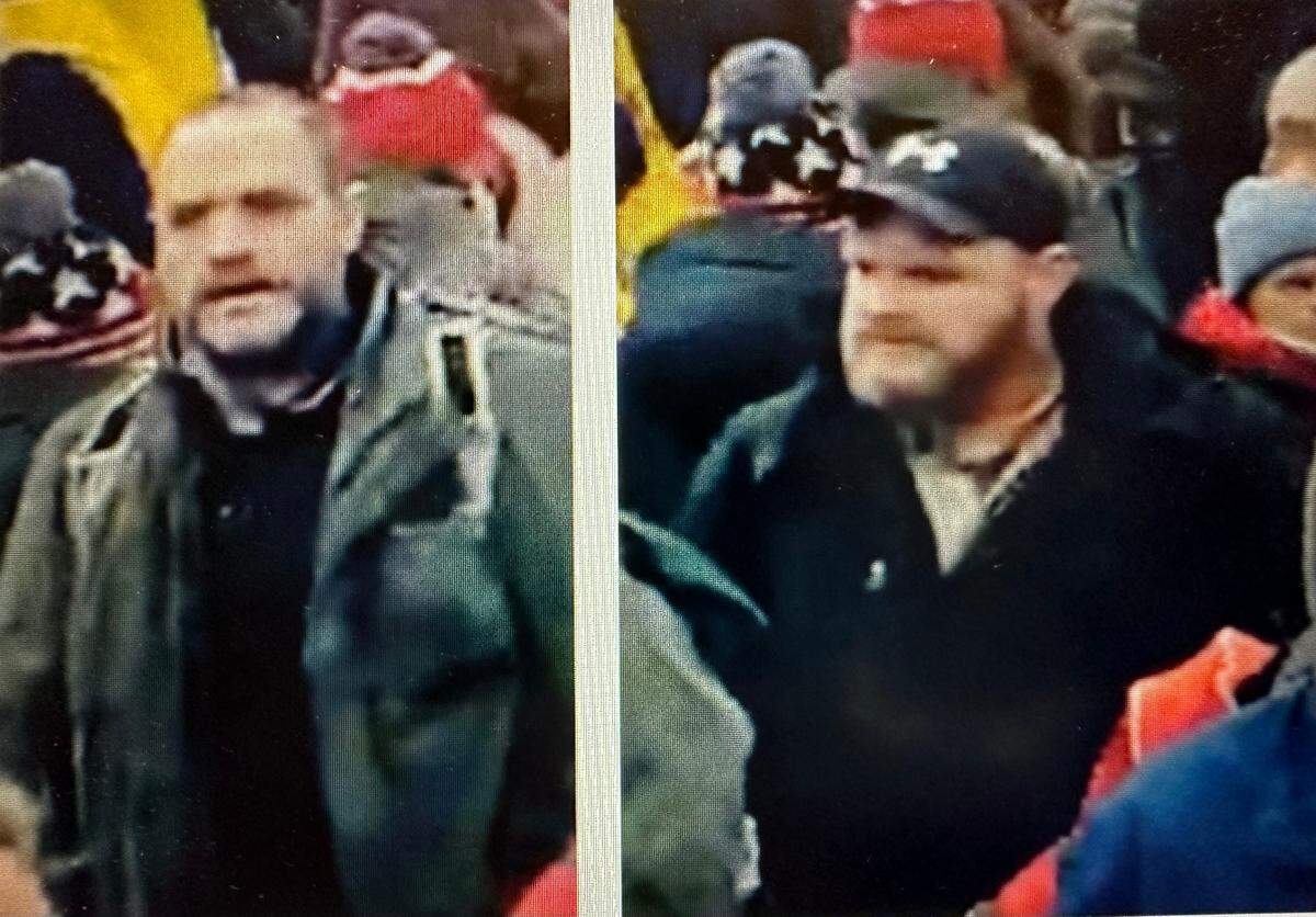 Jason William Wallis, 49, of St. Clair, Missouri, left, and Jared Luther Owens, 41, of Farmington, Missouri, were charged Oct. 26, 2023, with two felonies, including assault on law enforcement with a deadly or dangerous weapon.