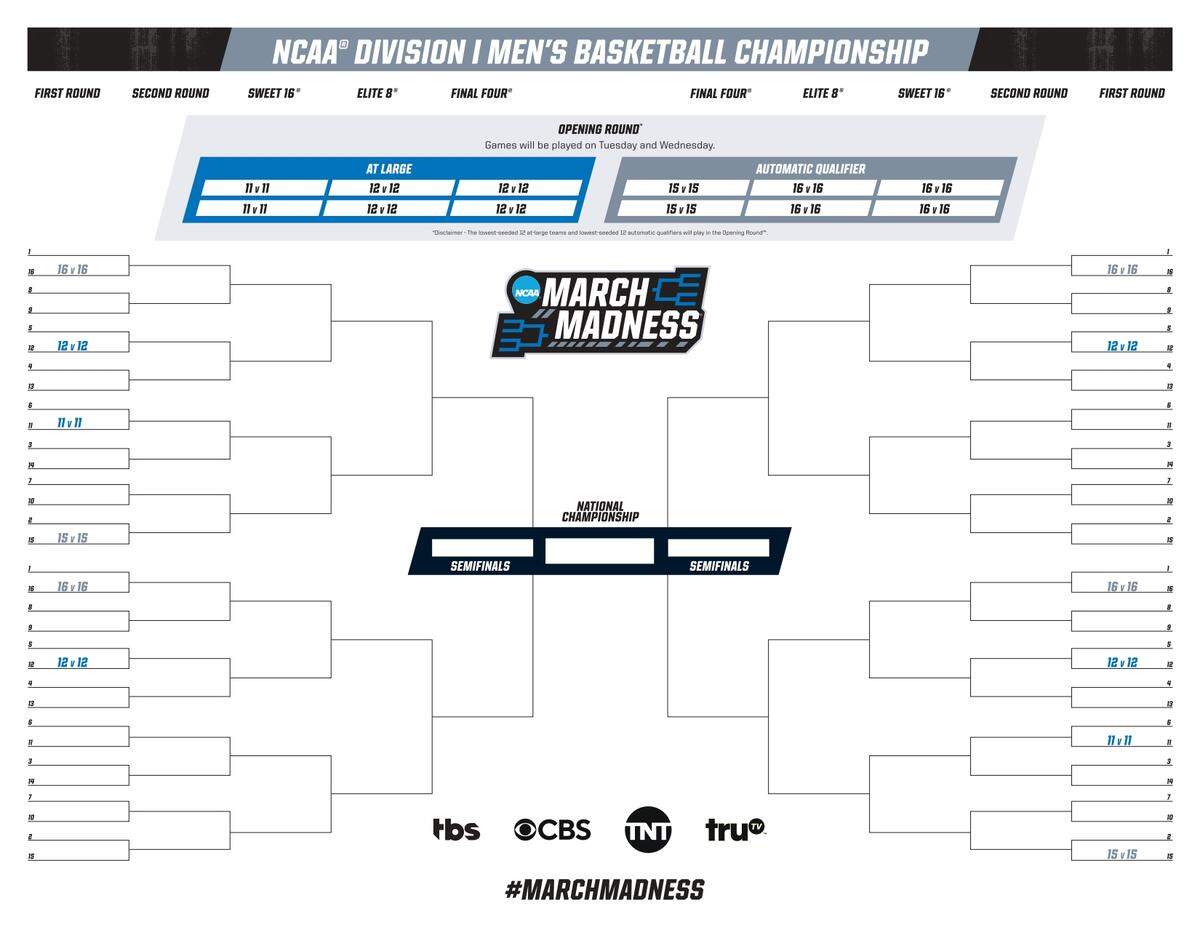 Here’s the expanded men’s basketball bracket for the NCAA Tournament, as revealed on Thursday, May 7, 2026.