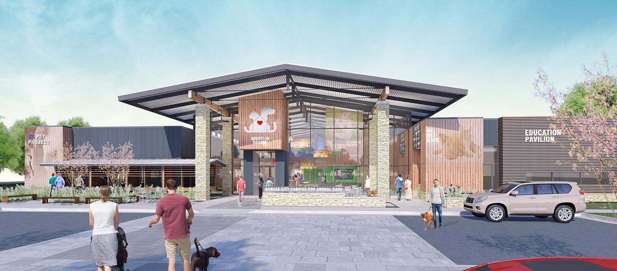 Rendering of the new animal shelter in Swope Park.