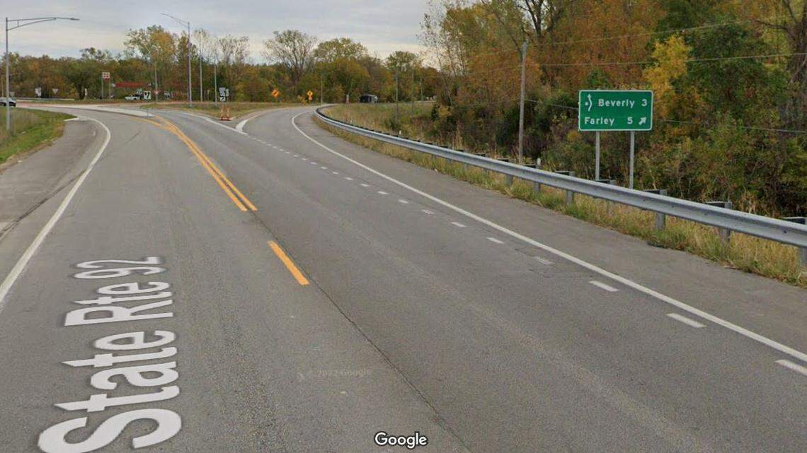 A man wanted on suspicion of attempted murder, kidnapping and rape from a domestic violence attack early Thursday in Leavenworth was shot as police arrested him following a chase into Platte County, Missouri, Leavenworth Police Chief Patrick Kitchens said. The chase ended on the Missouri 45 highway spur. This Google Maps Street View image of the area is from 2022.