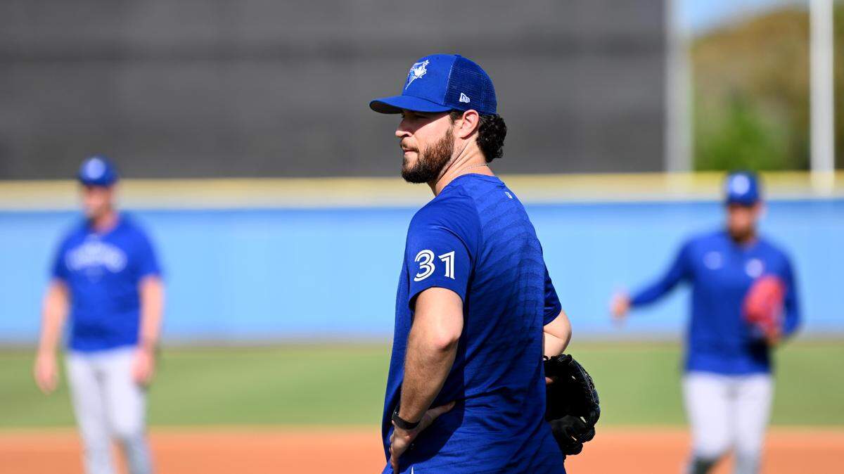Thomas Hatch (31), pictured during 2023 spring training, is hoping to return to MLB with the Kansas City Royals in 2025. He pitched in Japan last season.