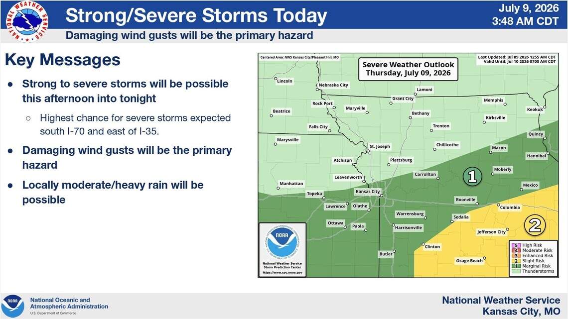 Storms soak Kansas City area; when more severe weather and heavy rain may return