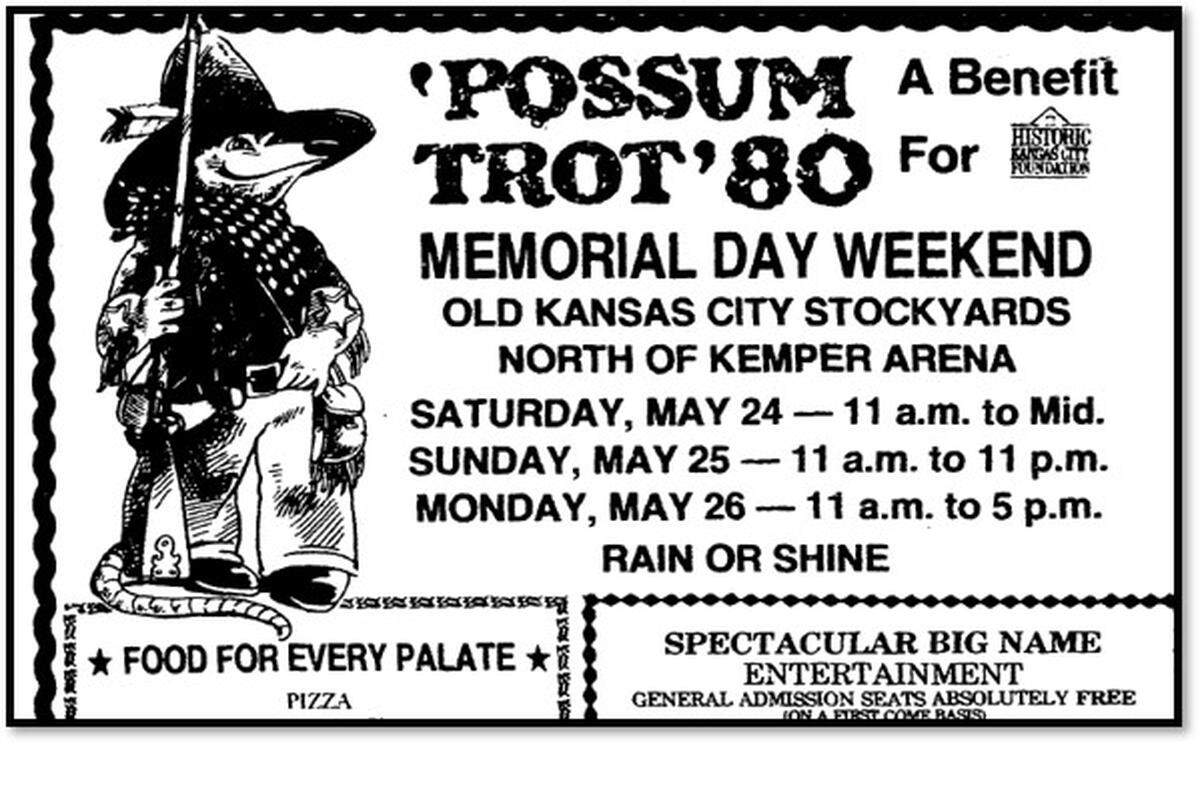 Excerpt from an advertisement for Possum Trot ’80. The Kansas City Star, May 22, 1980.