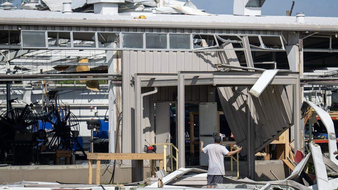 See photos of the damage a tornado wreaked on small Kansas town