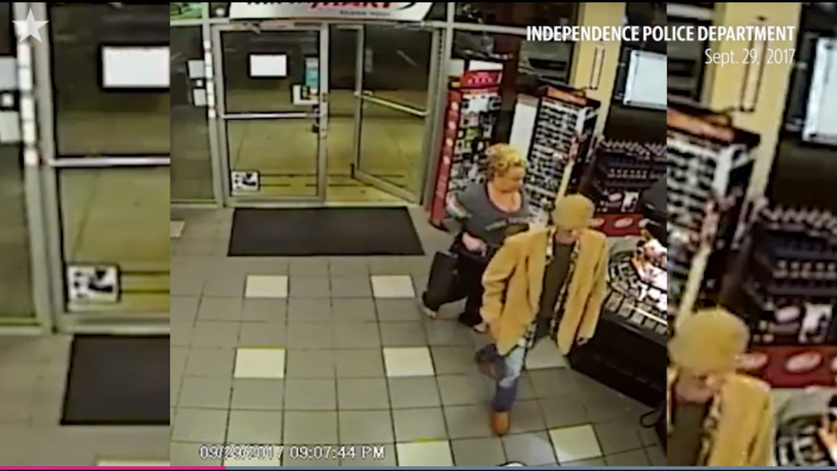 Sarah Simms, seen in surveillance video in September 2017, was expected to be a state’s witness against Michael T. Dumas, who was charged Sunday with her murder in an Independence home. Police released this footage while investigating a fatal shooting on Interstate 70 which would bring a murder charge against Dumas. Simms, unnamed at the time, was considered a person of interest.