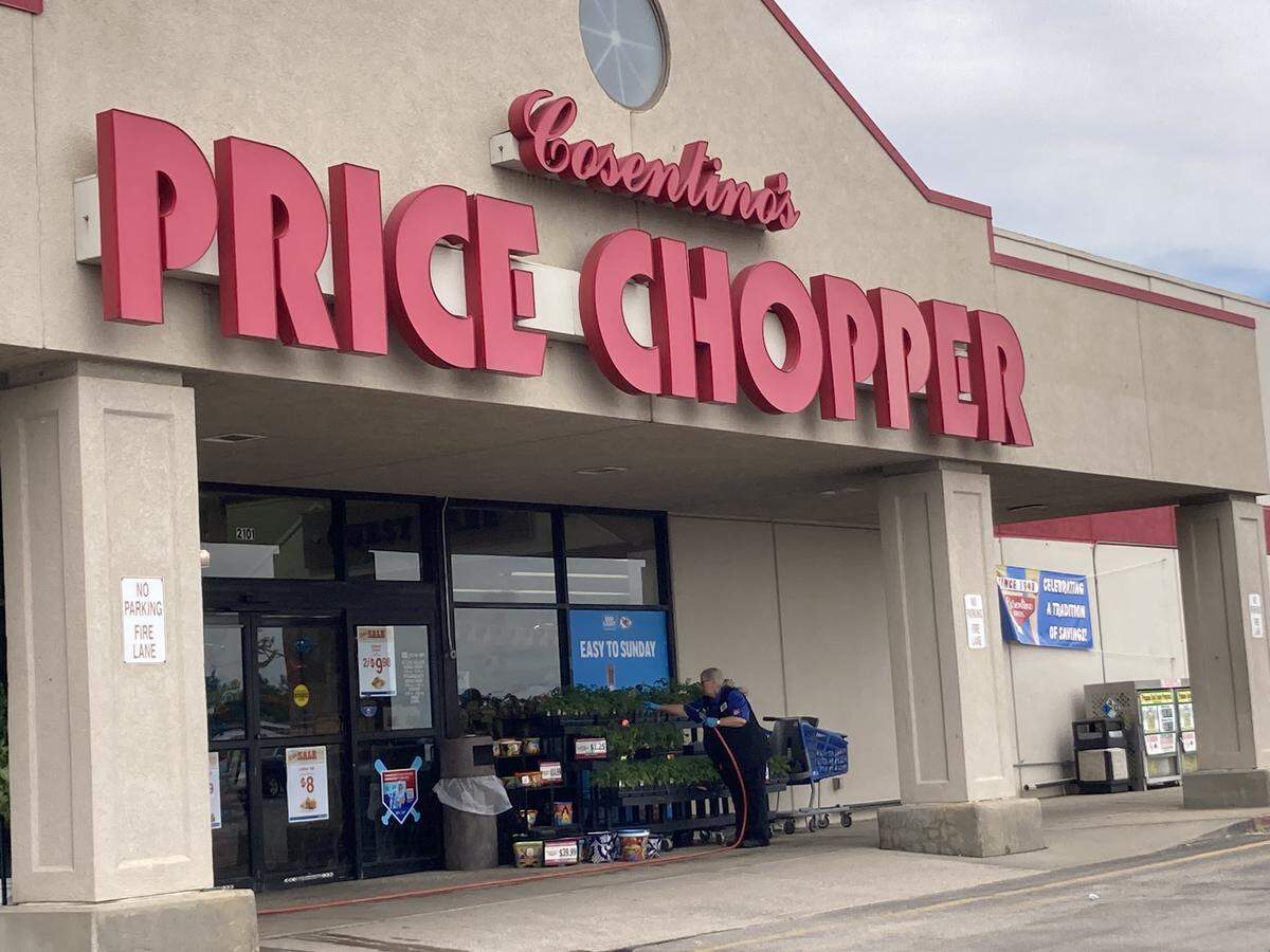 Price Chopper in Pleasant Hill on Tuesday, May 25, 2026, following a Memorial Day shooting in the parking lot that killed one woman and wounded a teenager.