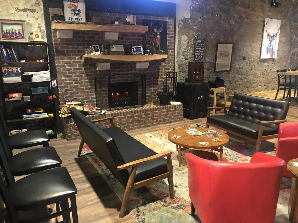 Black Stag Brewery & Pub has several seating areas.