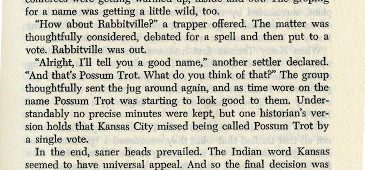 The first known instance of the one-vote claim in print, on page 23 of “Right Here in River City.”