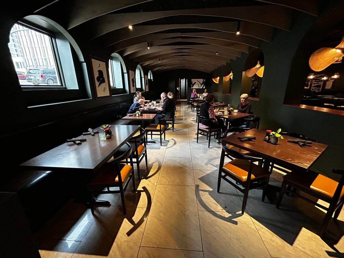 One of the dining areas inside Heritage Asian Kitchen, now open in the former Bo Lings space on the Country Club Plaza.