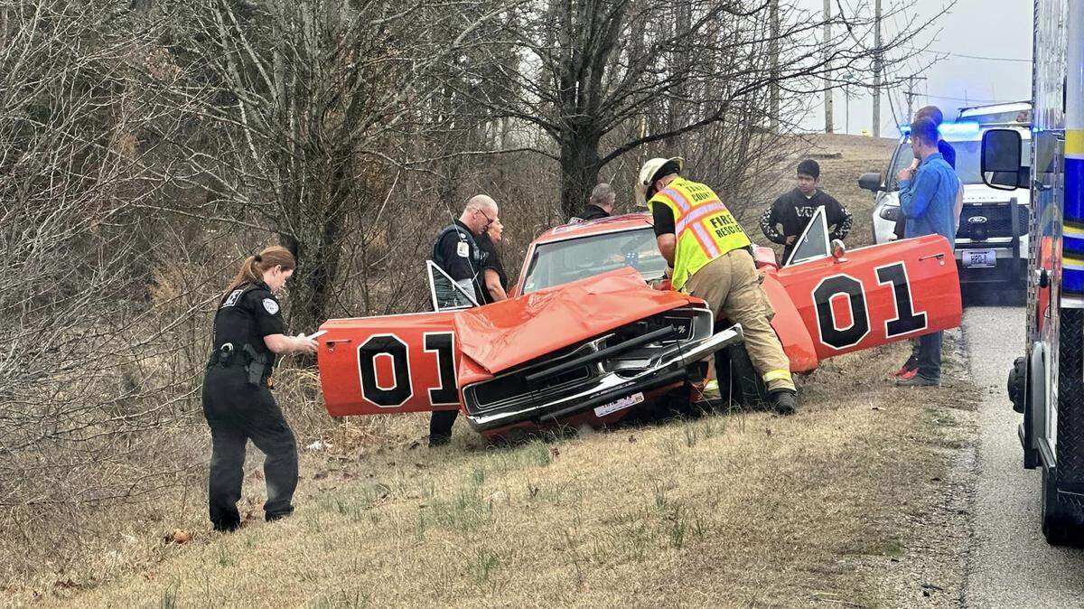 Two people were injured in Missouri following a crash involving one of the General Lee vehicles from the television series “The Dukes of Hazzard,” officials say