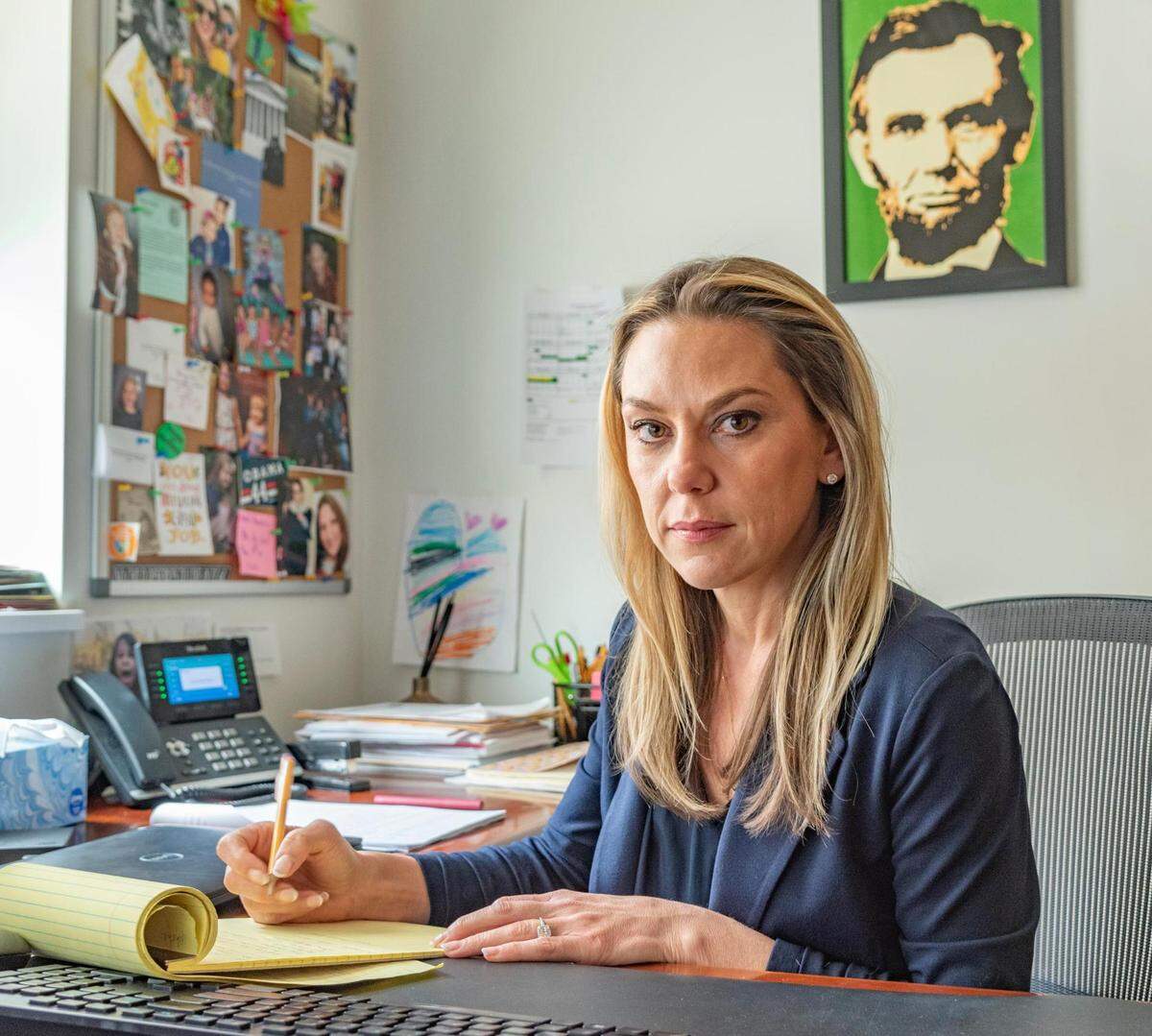 For years, Lindsay Runnels, an attorney, has represented Lamar Johnson. She also helped to free Pete Coones in Wyandotte County.