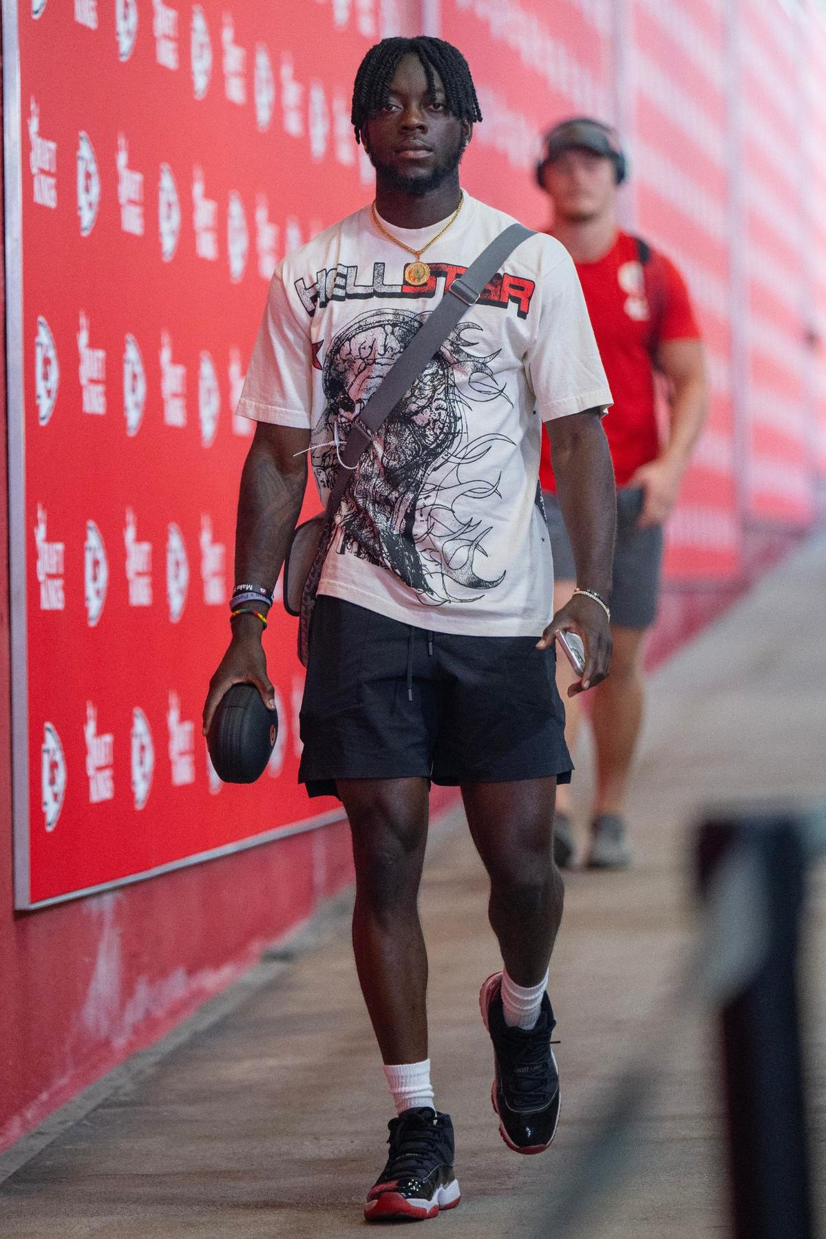 Kansas City Chiefs cornerback Ekow Boye-Doe walks down the tunnel before a preseason game Saturday against the Detroit Lions.