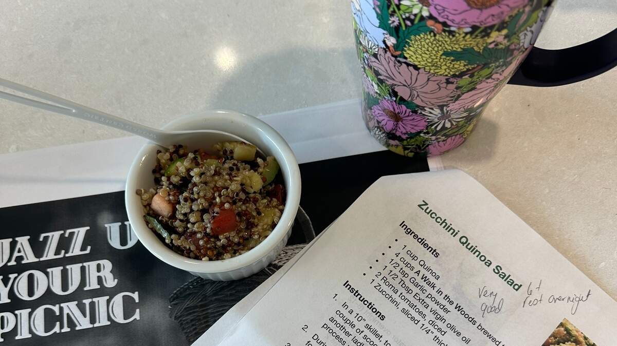 Susan Vollenweider recently took a cooking class at the Green Hills branch of the Mid-Continent Public Library. The building houses a state-of-the-art culinary center with a teaching kitchen and a commercial, licensed kitchen available for small-business start-ups. “Recipe by cookingwithtea.com.