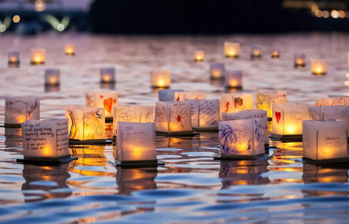 The Water Lantern Festival will light up Theis Park on May 18.