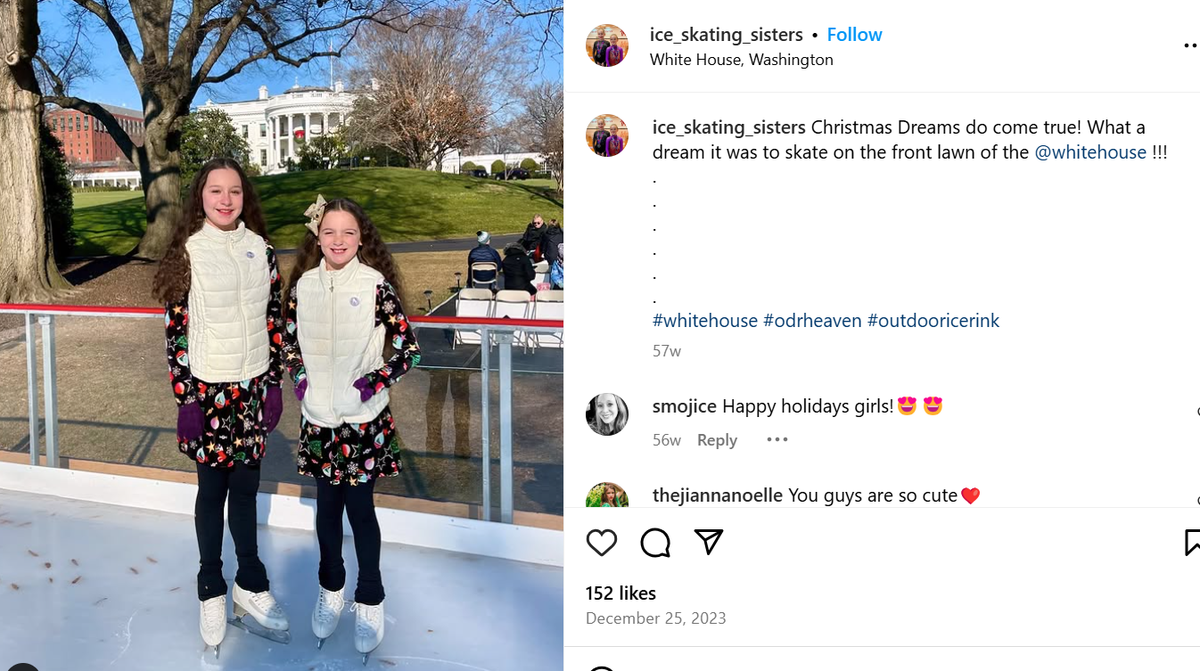 A screenshot of Everly and Alydia Livingston from their Instagram account
