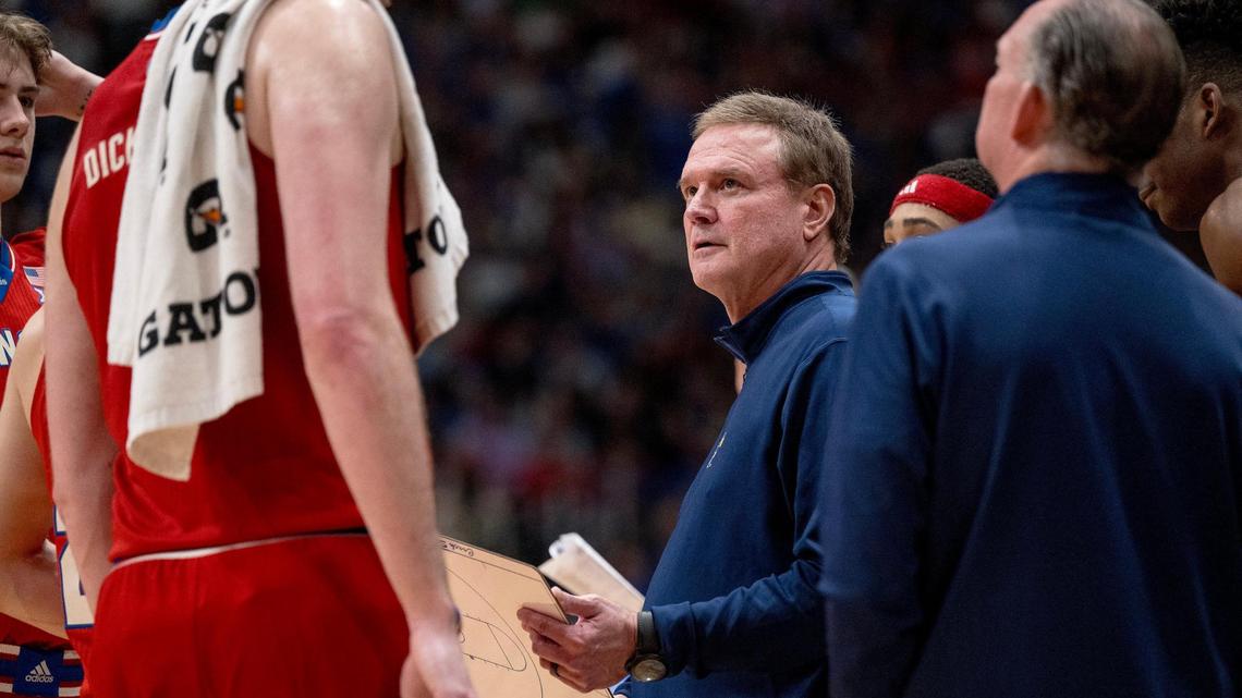 Kansas coach Bill Self explains handshake line ‘fly-by’ by K-State coach Jerome Tang