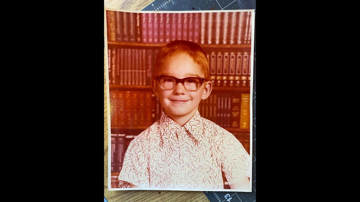 Jesse Eckes, 52, was killed in a crash that also took the life of Kansas City police officer James Muhlbauer and his K-9, Champ, on Wednesday, Feb. 15, 2023. Eckes, who was raised in Indianapolis, is pictured at about the age of 6.