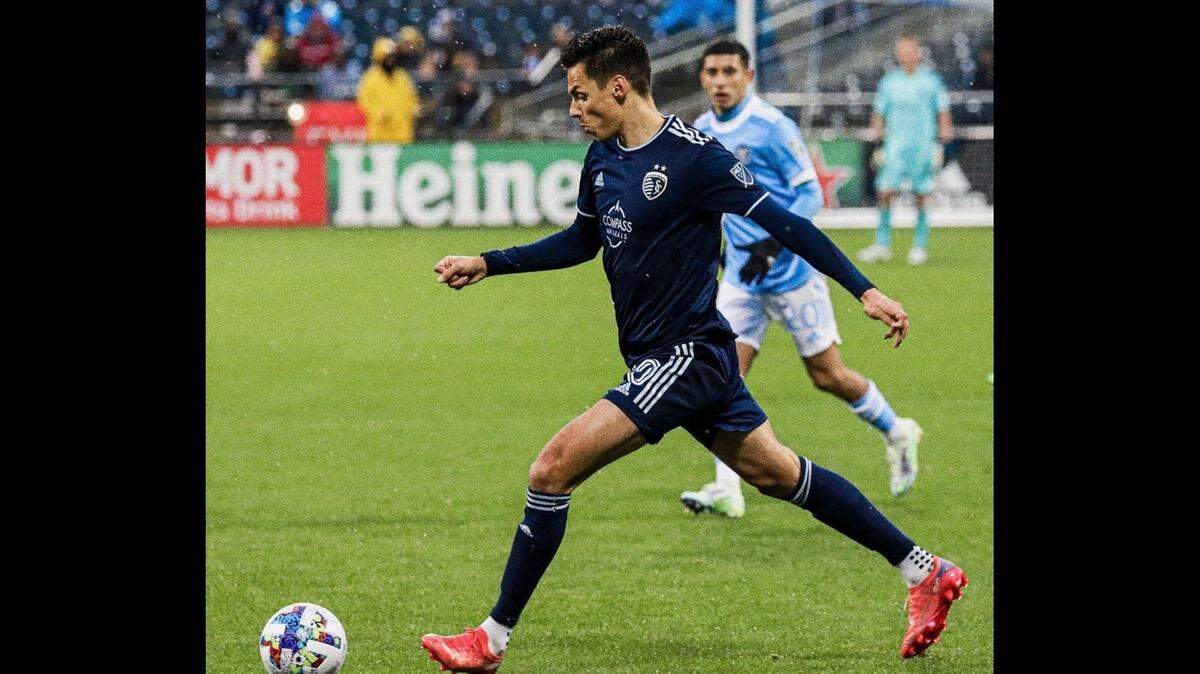 Winger Daniel Salloi and his Sporting KC mates earned a tie and a point at NYCFC on Saturday night.