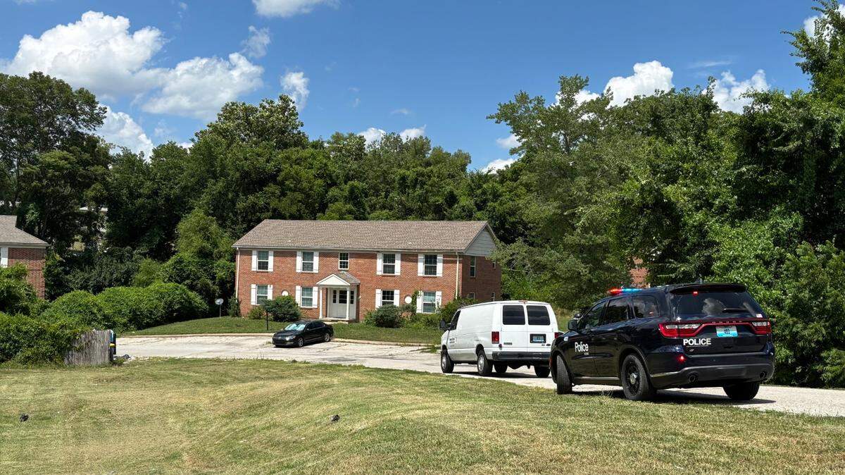 A woman is dead following a shooting at an apartment building in the 8700 block of Countryshire Lane in south Kansas City, Kansas City Police Department Sgt. Phillip DiMartino told reporters on the scene.