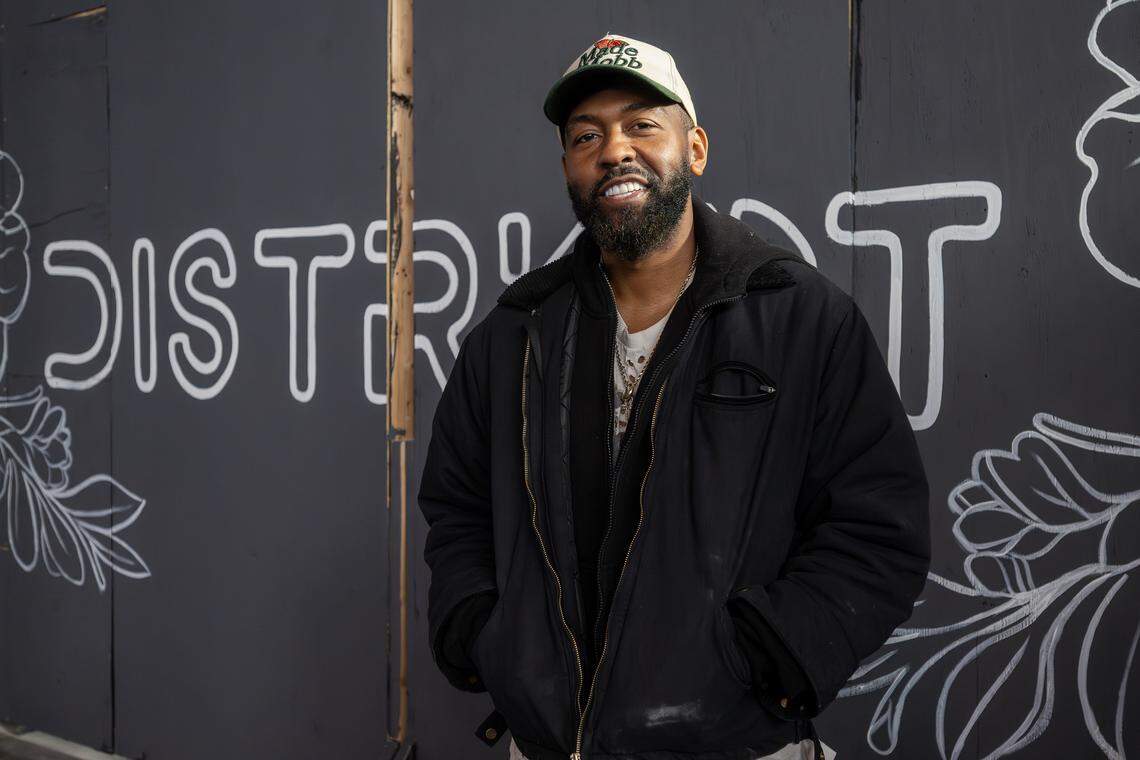 Joseph Macklin, founder of DISTRKCT&nbsp;, stands for a portrait inside the space at Agnes Arts on Tuesday, Nov.?25,?2025, in Kansas City.