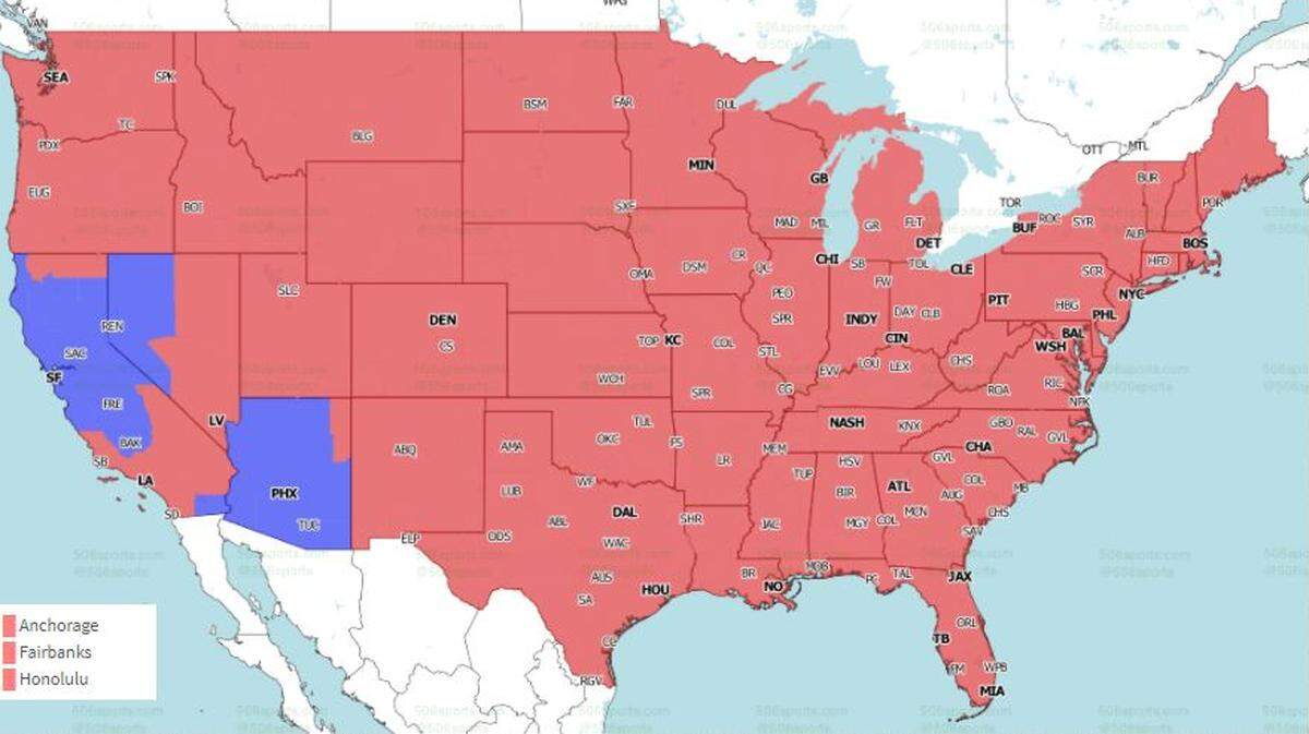 Guess which game is represented by the red on the map.