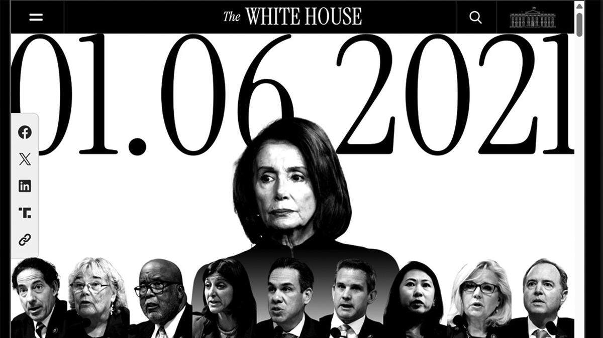 Only useful fools and paid stooges could believe the preposterous story The White House site now spins about the Jan. 6, 2021, insurrection.