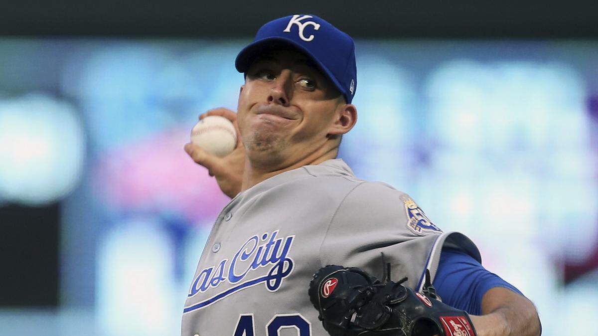 Royals starter Heath Fillmyer gave up six runs in his 2 1/3 innings worth of work on Friday night against the Twins in Minneapolis.