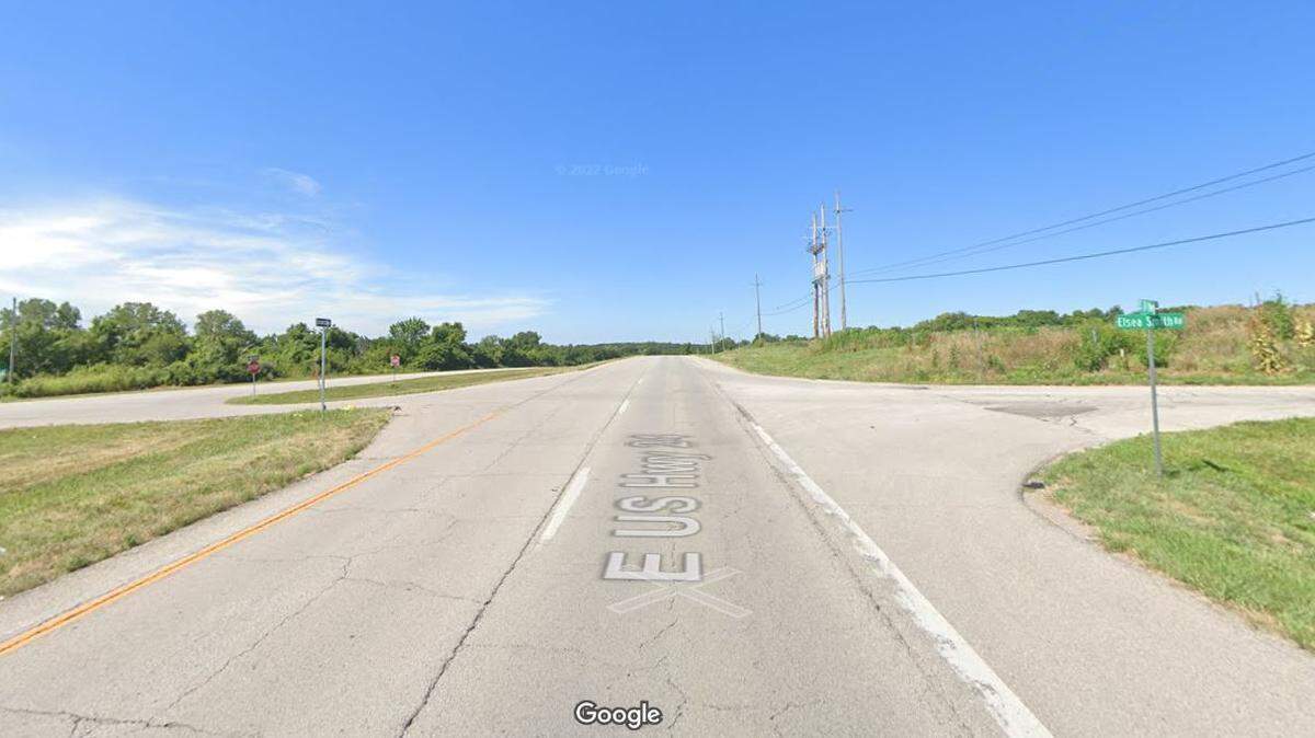 The driver and passenger of a motorcycle died when the motorcycle they were riding crashed into a Dodge Ram pickup truck at U.S. 24 highway and North Elsea Smith Road in eastern Independence. This Google Maps Street View image of the area is from August 2022.