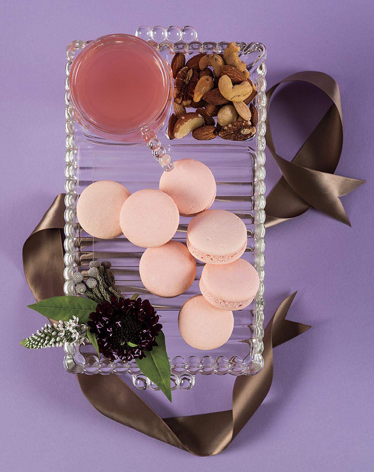 A CHANGE OF PACE French macarons from Cosentino’s Market are a tasty alternative to the classic wedding cake.