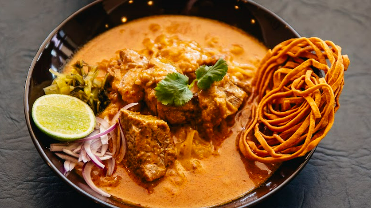 Braised beef khao soi will be on the menu at the new Thai Orchid, opening later this year in the Northland.