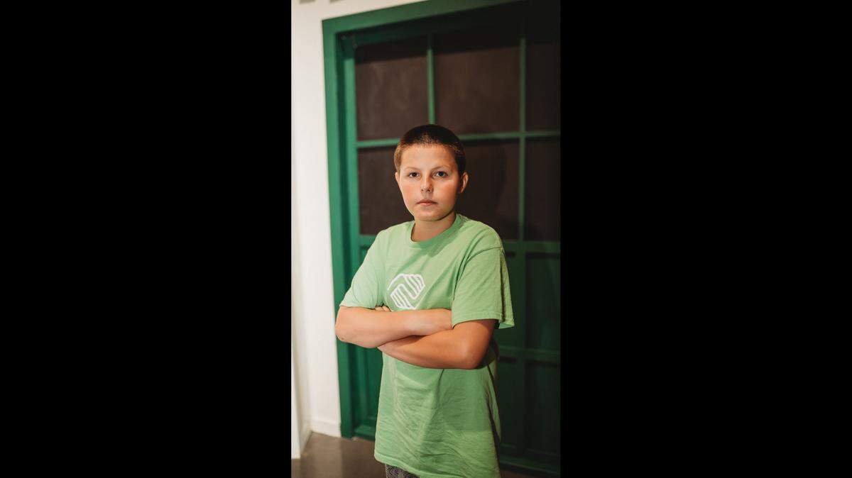 Kaden, 13, is driven by his desire to make a positive impact and wants to be a police officer one day.