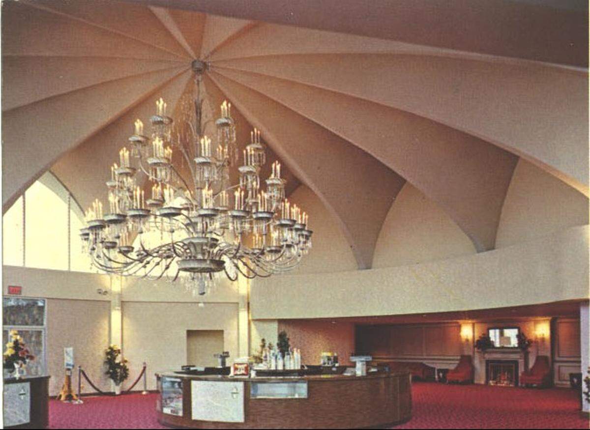 The Glenwood Theatre lobby, courtesy of Johnson County Museum
