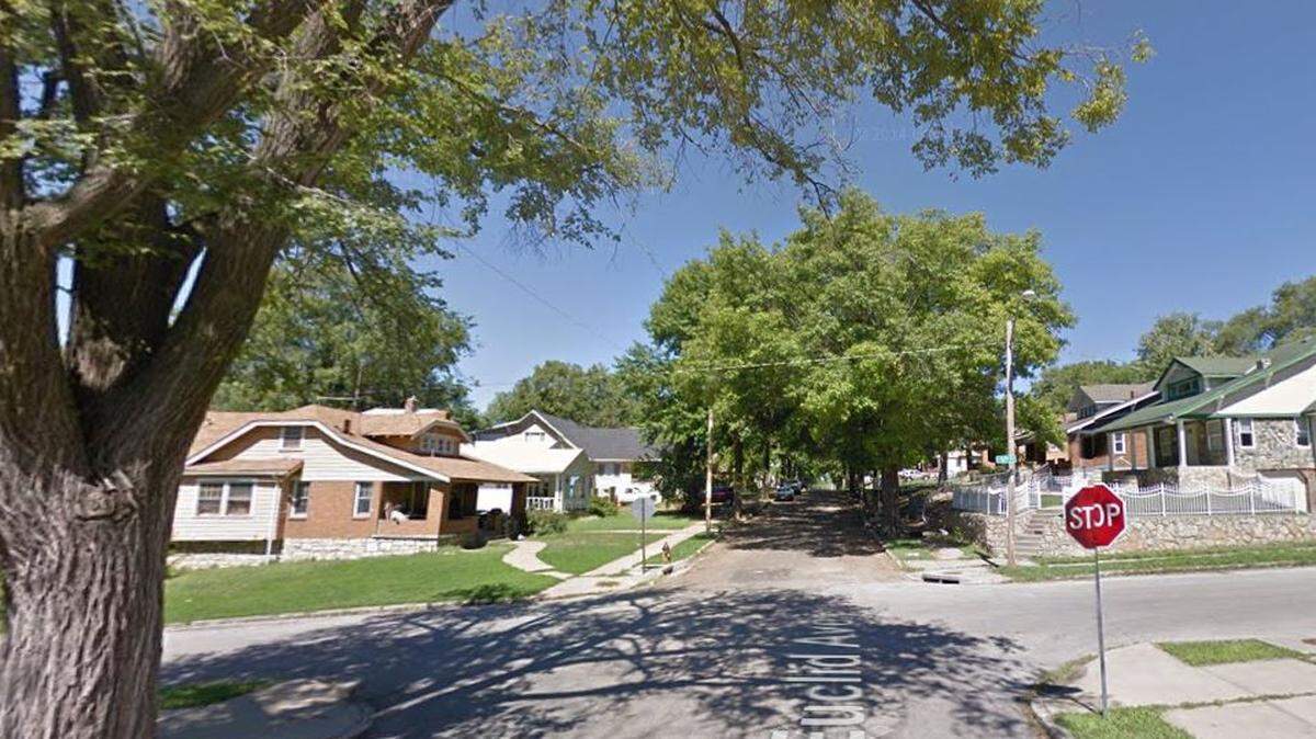 A child was grazed by a bullet during a disturbance Sunday in the 5200 block of Euclid Avenue, according to Kansas City police. This Google Maps Street View image was taken in the area in September 2014.
