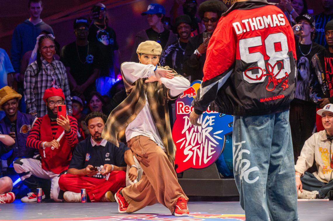 Local dancer KC battled “King Klutch” in the first round of the Red Bull Dance Your Style Midwest Regional Qualifier, on Saturday, April 25, 2026, at the Kauffman Center for the Performing Arts. KC went on to advance to the next round.