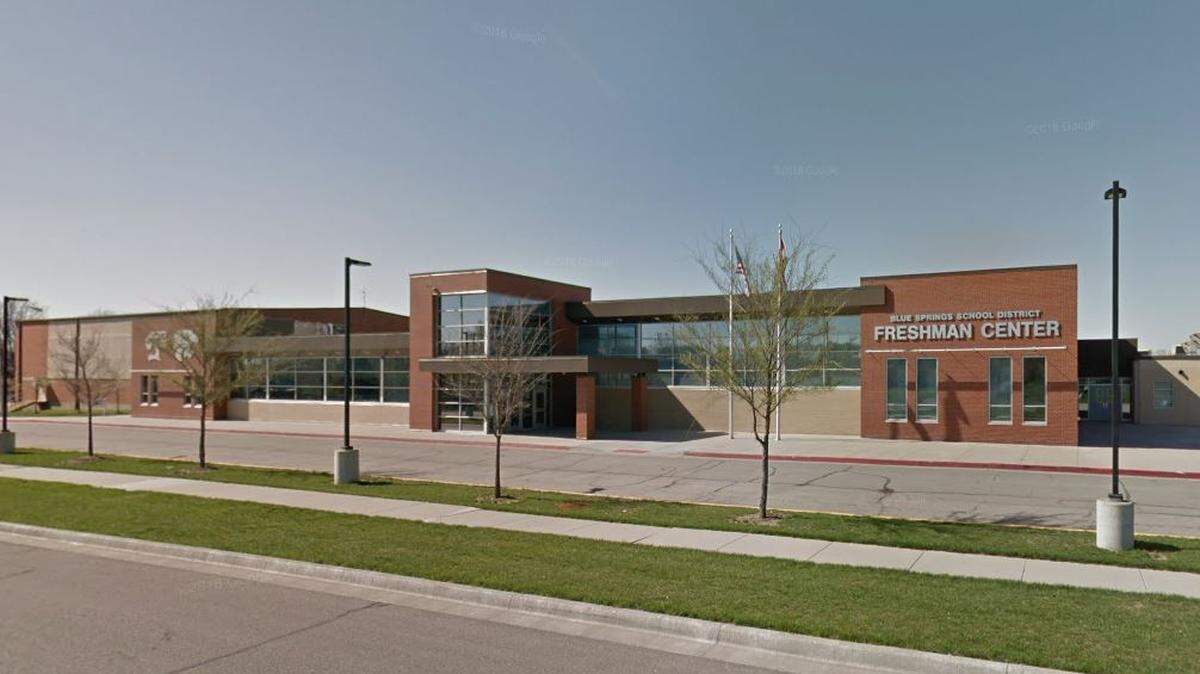 The Blue Springs High School freshman campus, shown in an April 2018 Google Maps street view image.