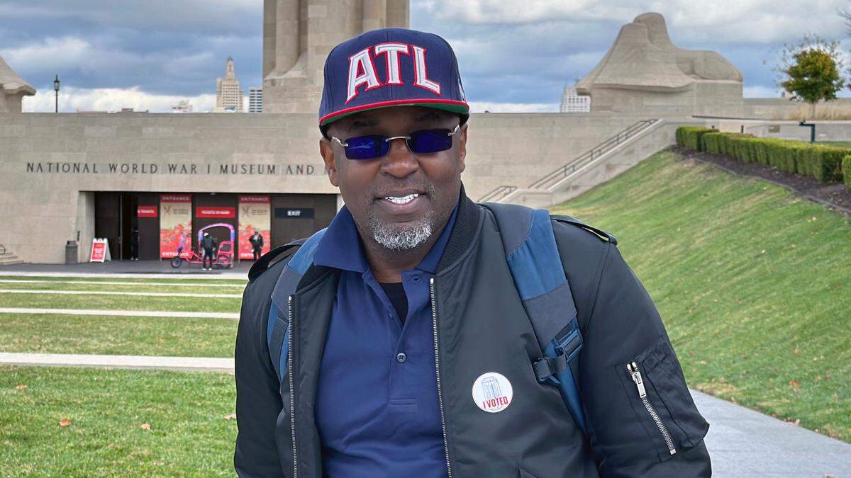 James Goggins, a 52-year-old commercial driver, said it was the presidential race and the question about raising the minimum wage that compelled him to get out and vote Tuesday at the National World War I Museum and Memorial at 2 Memorial Drive in Kansas City.